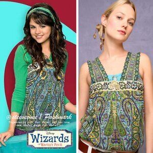 Free People Banded Border Tank ASO Alex Russo